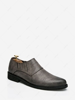 Solid Color Low Top Pointed Toe Shoes