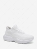 Solid Color Mesh Panel Breathable Sports Shoes