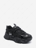 Solid Color Mesh Panel Chunky Sneakers