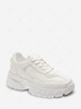 Solid Color Mesh Spliced Breathable Height Increasing Shoes