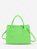 Solid Color Mini Handle Crossbody Bag