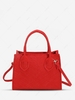 Solid Color Mini Handle Crossbody Bag