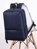 Solid Color Minimalist Multi-Compartment Business Laptop Backpack