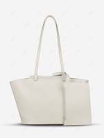 Solid Color Minimalist Tote Bag with Coin Purse