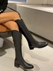 Solid Color Minimalist Zip Western Boots