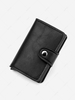 Solid Color Multi-Compartment Tri-fold Wallets