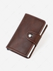 Solid Color Multi-Compartment Tri-fold Wallets