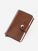 Solid Color Multi-Compartment Tri-fold Wallets