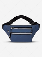 Solid Color Multi-layer Sling Bag