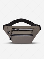 Solid Color Multi-layer Sling Bag