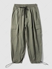 Solid Color Multi-pocket Cargo Techwear Pants L Army green