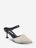 Solid Color Pointed Toe High Heel Sandals