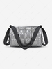 Solid Color Quilted Puffer Crossbody Bag