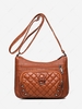 Solid Color Retro Quilted Crossbody Bag