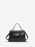 Solid Color Retro Shoulder Bag