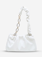 Solid Color Ruched Clutch Bag