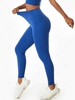 Solid Color Scrunch Butt Wide Waistband Yoga Leggings Xl Blue