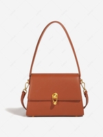Solid Color Shoulder Bag