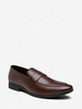 Solid Color Slip On Business Faux Leather Shoes