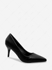 Solid Color Slip-On Formal Pumps