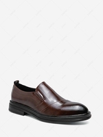 Solid Color Slip-On Pointed Toe Shoes