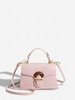 Solid Color Smooth Crossbody Bag