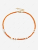 Solid Color Stars Embellish Beads Choker Necklace