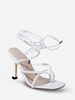 Solid Color Strap Wrap High-heeled Sandals
