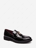 Solid Color Tassel Design Business Faux Leather Shoes
