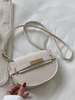 Solid Color Twist Lock Shoulder Bag