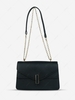 Solid Color Two Straps Crossbody Bag
