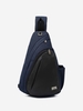Solid Color Waterproof Large Capacity Chest Bag with Headphone Port