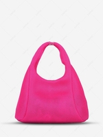 Solid Color Zipper Casual Handbag