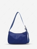 Solid Color Zipper Casual Shoulder Bag