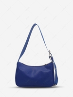Solid Color Zipper Casual Shoulder Bag