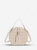 Solid Color Zipper Handle Crossbody Bag