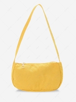 Solid Corduroy Casual Mini Shoulder Bag