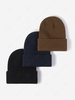 Solid Cuff Minimalist Knit Beanie
