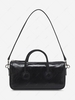 Solid Dual Handle Mini Shoulder Bag