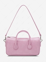Solid Dual Handle Mini Shoulder Bag