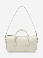 Solid Dual Handle Mini Shoulder Bag