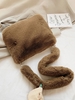 Solid Fluffy Faux Fur Shoulder Crossbody Bag