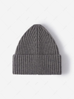 Solid Fold Over Knit Hat