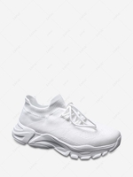 Solid Lace Up Leisure Sports Shoes