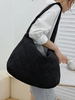 Solid Large Capacity Quilted Shoulder Bag