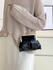 Solid Metal Decor Chain Strap Crossbody Bag