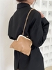 Solid Metal Decor Chain Strap Crossbody Bag