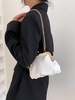 Solid Metal Decor Chain Strap Crossbody Bag