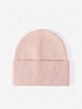 Solid Minimalist Cuff Knit Winter Beanie Hat