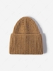 Solid Minimalist Cuff Knit Winter Beanie Hat